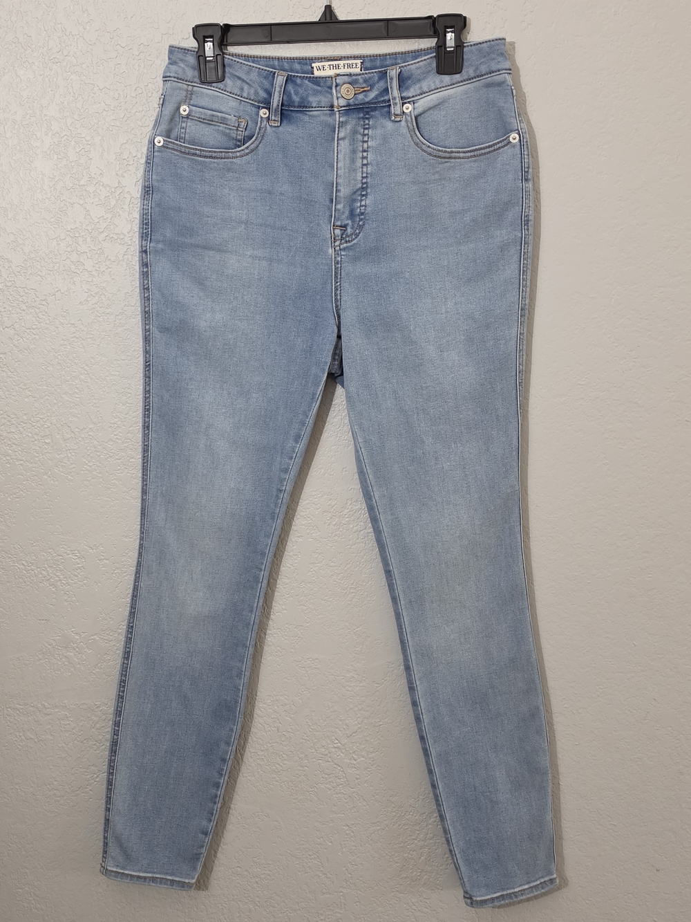We The Free Crvy Light Wash High-Rise Skinny Jeans Stretch Denim Womens 29